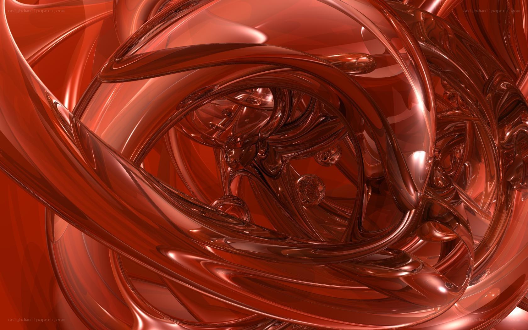 abstract red liquid swirl