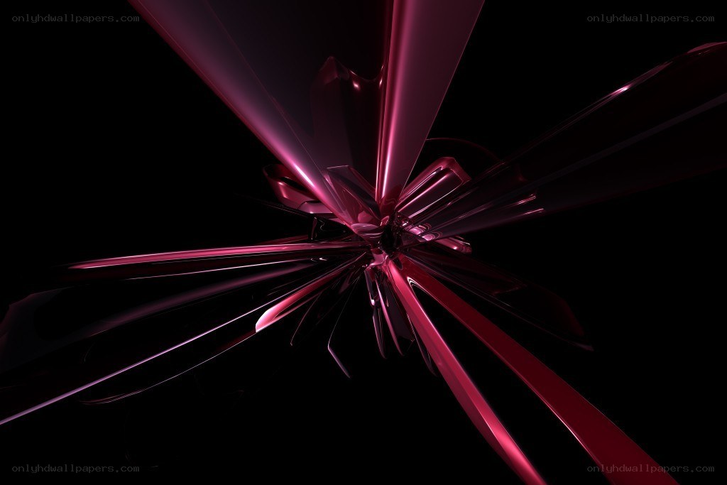 Abstract red metallic structure