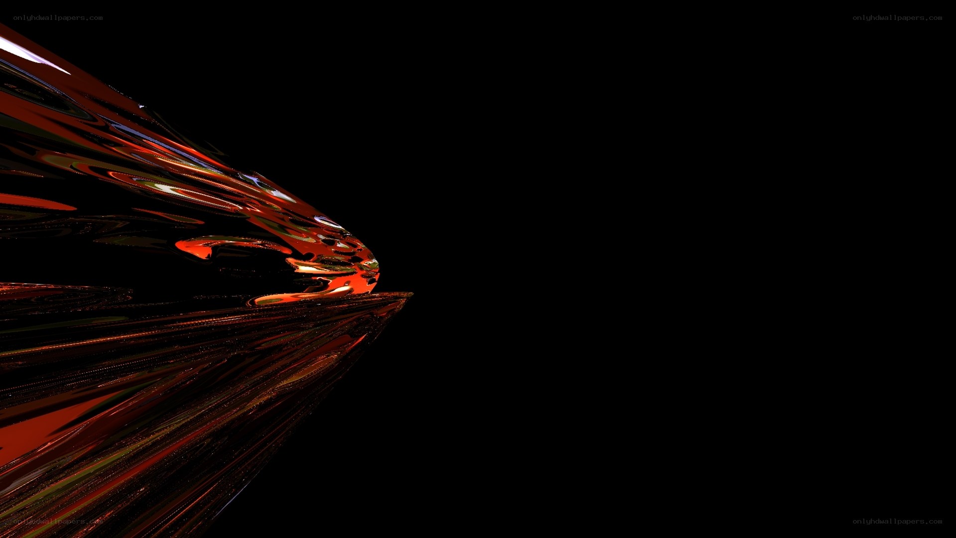 abstract red motion on black