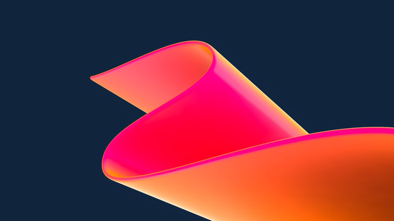 Abstract Red-orange Ribbon