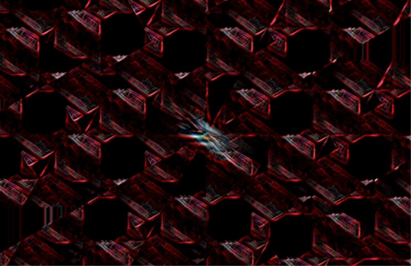 Abstract Red Pattern — Dark