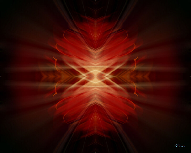Abstract Red Pattern — Dramatic