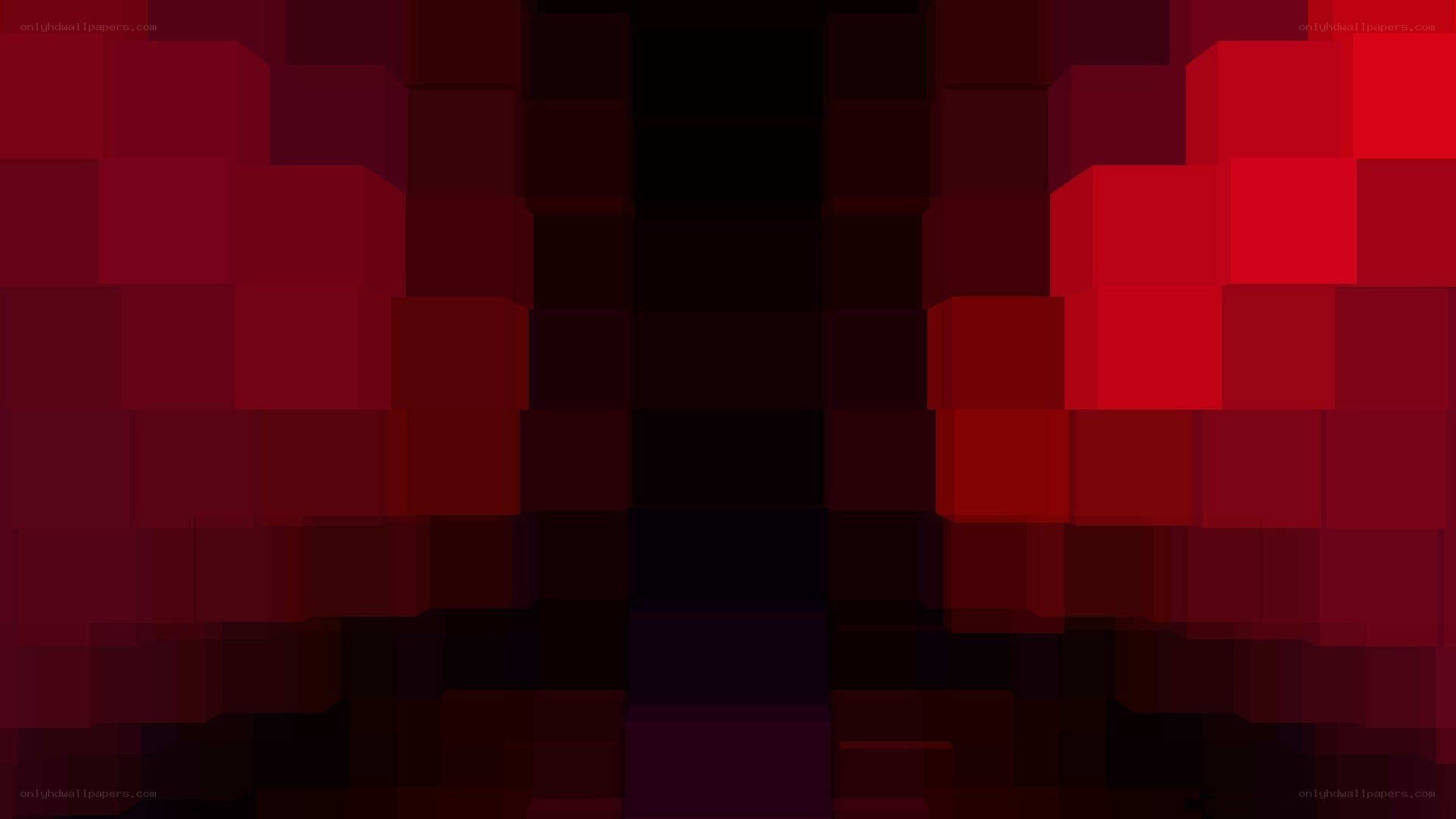 abstract red pixel art