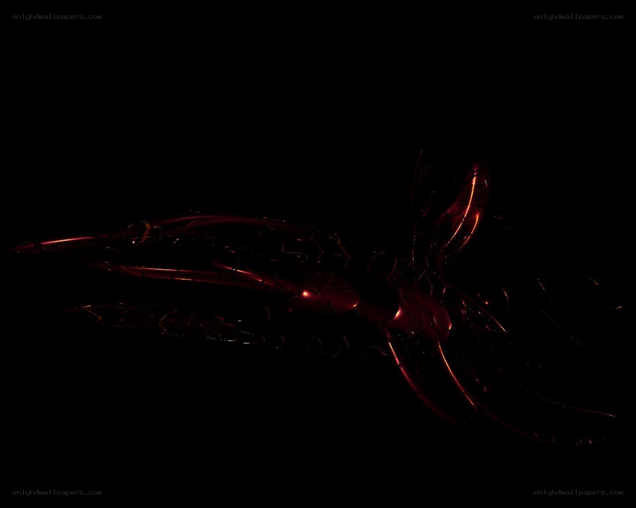 abstract red sculpture