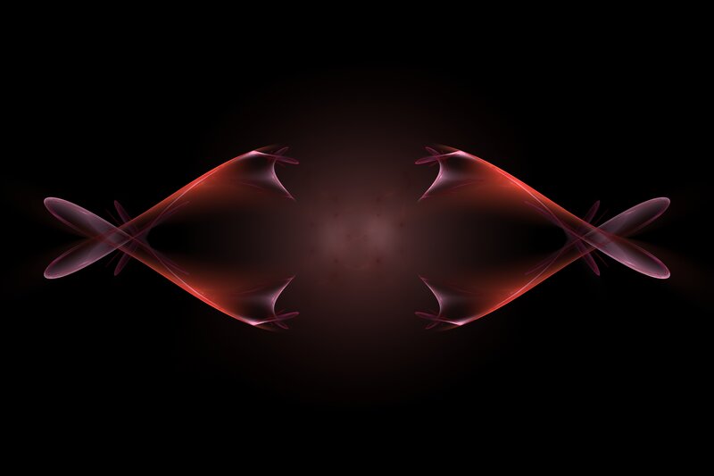 Abstract Red Shapes — Dramatic, Digital Art