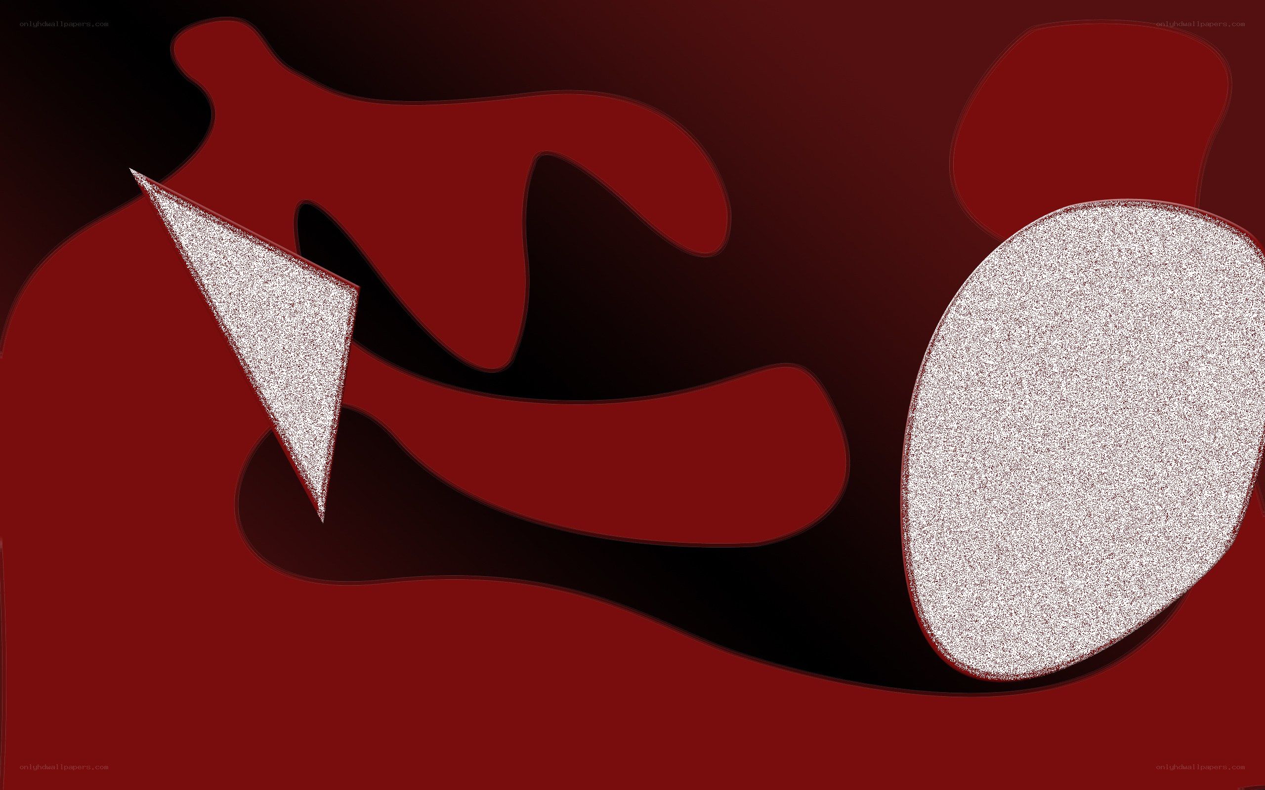 Abstract red shapes