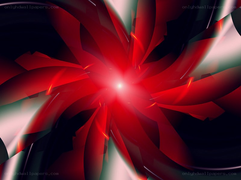 Abstract red spiral design