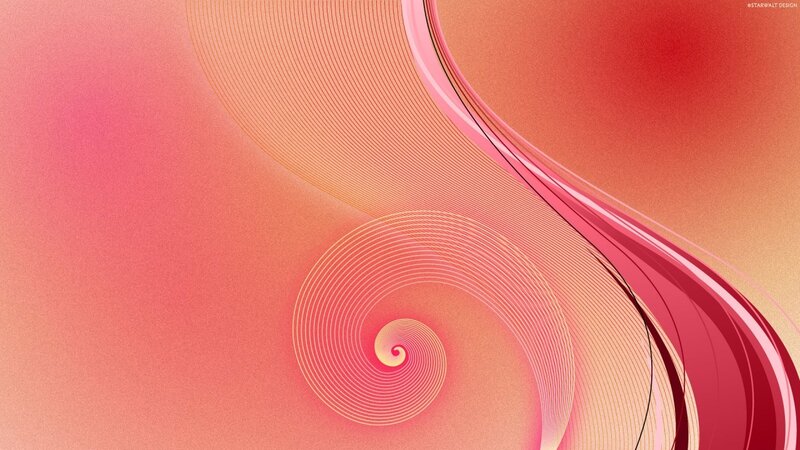 abstract red spiral design