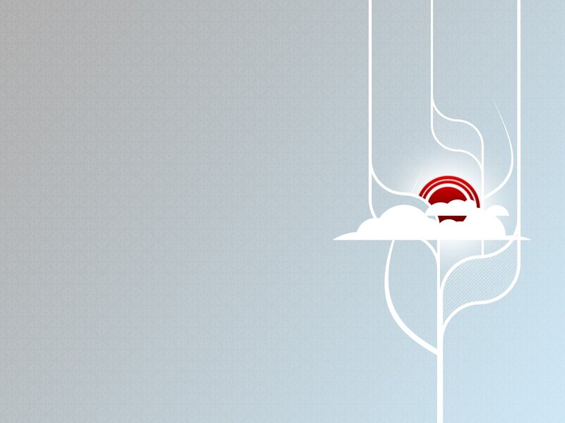 abstract red sun design