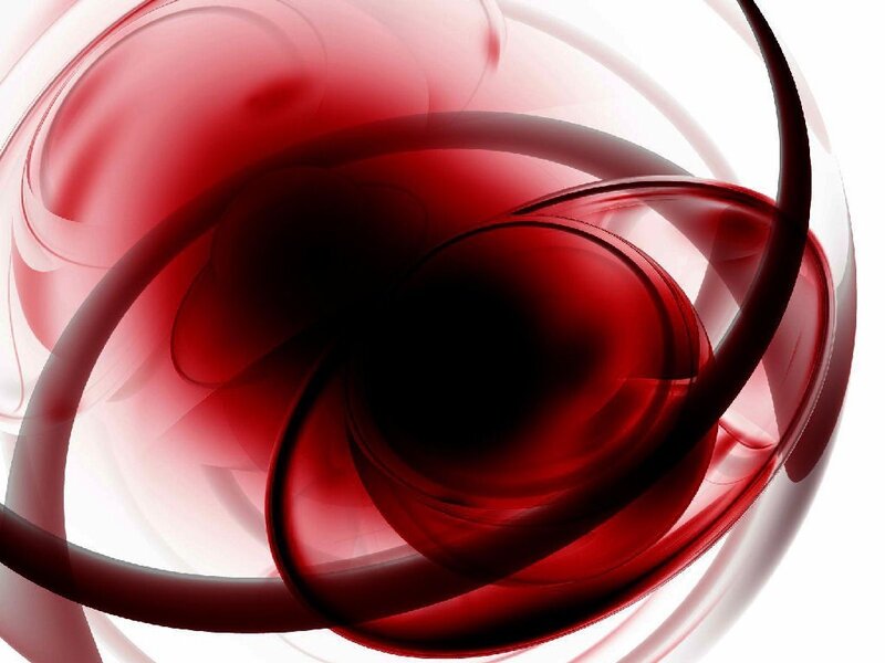 Abstract red swirl design