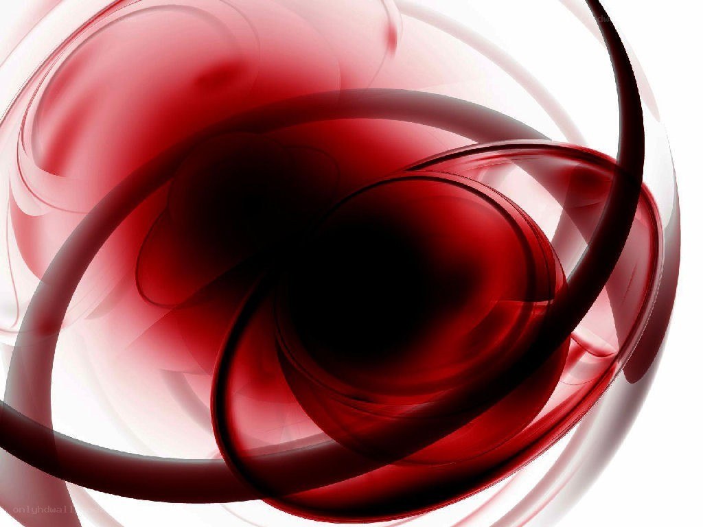 Abstract red swirl design