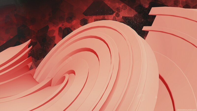 Abstract Red Swirl — Dramatic, Digital Art, Swirls