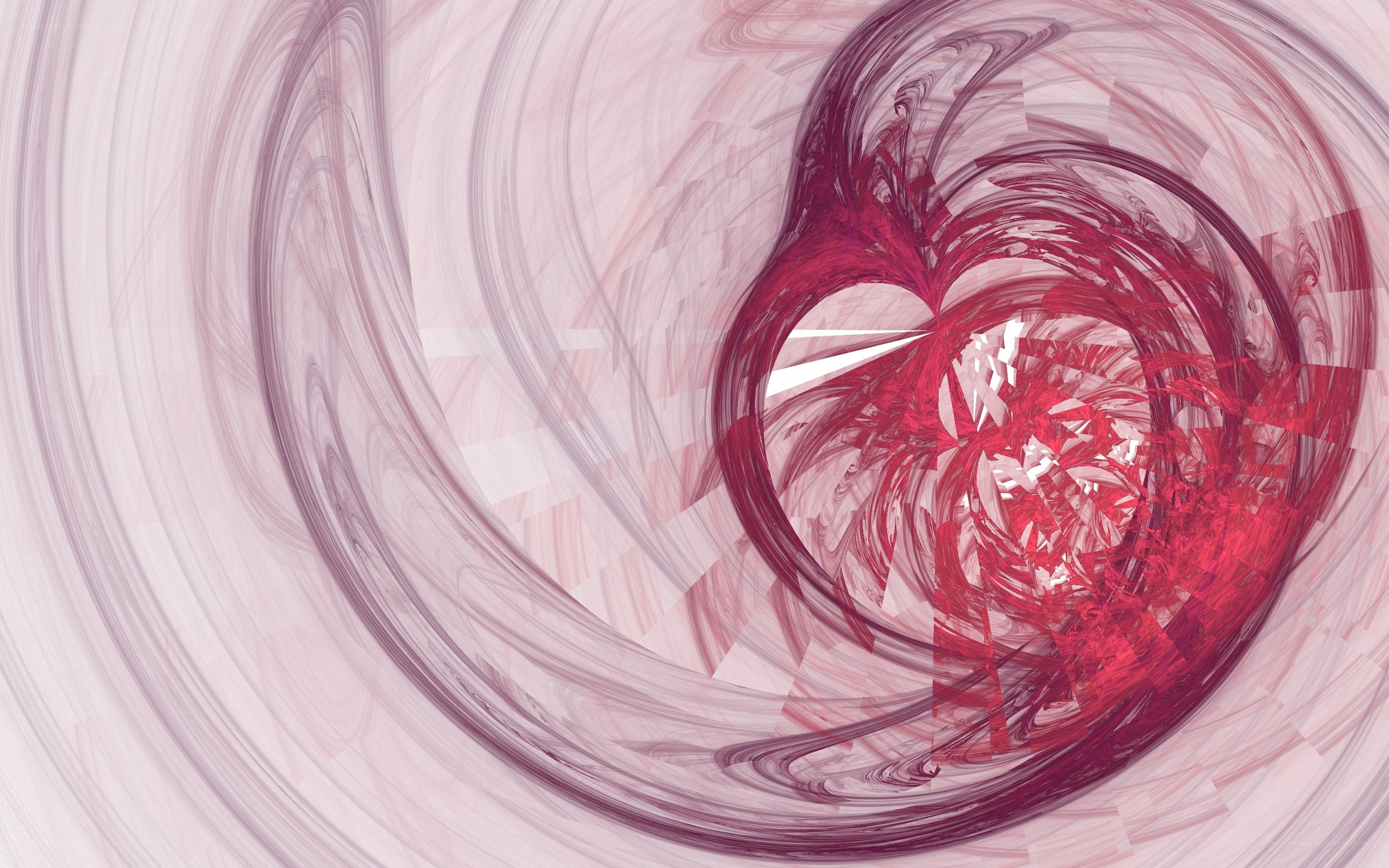 abstract red swirl pattern