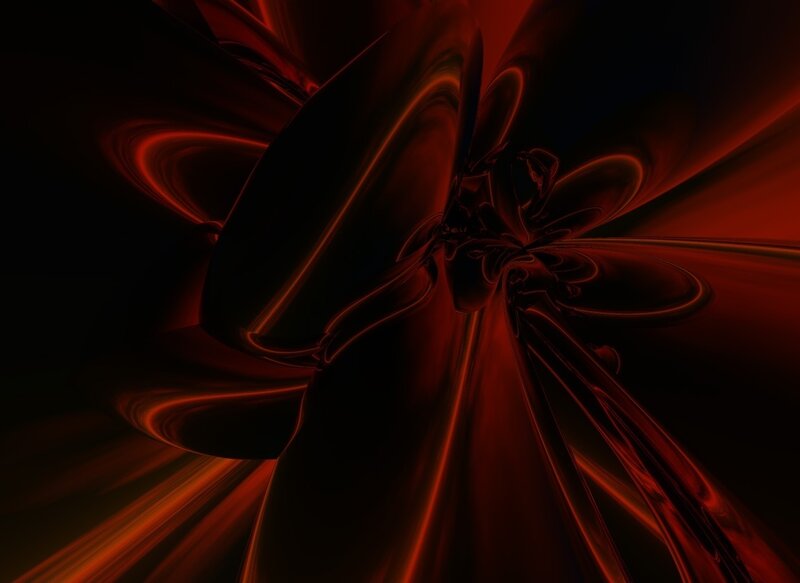 Abstract Red Swirls — Dramatic, Digital Art