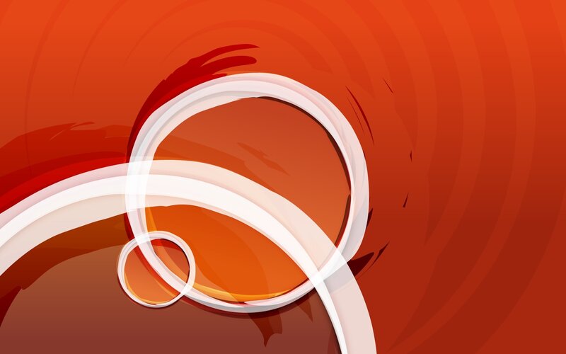 Abstract Red Swirls — Dynamic, White Rings