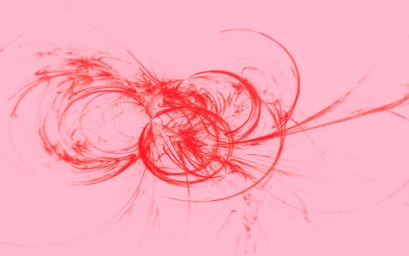 abstract red swirls on pink