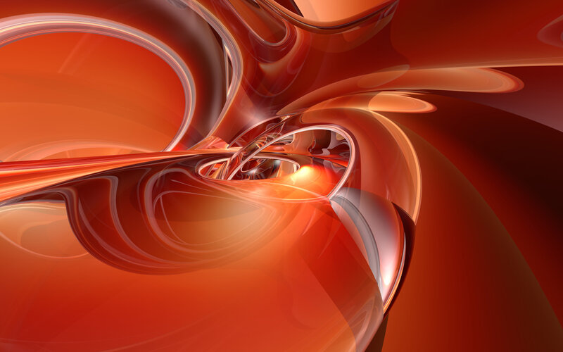 Abstract red swirls