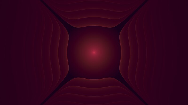 Abstract Red Tunnel