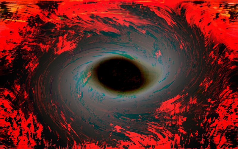 abstract red vortex swirl