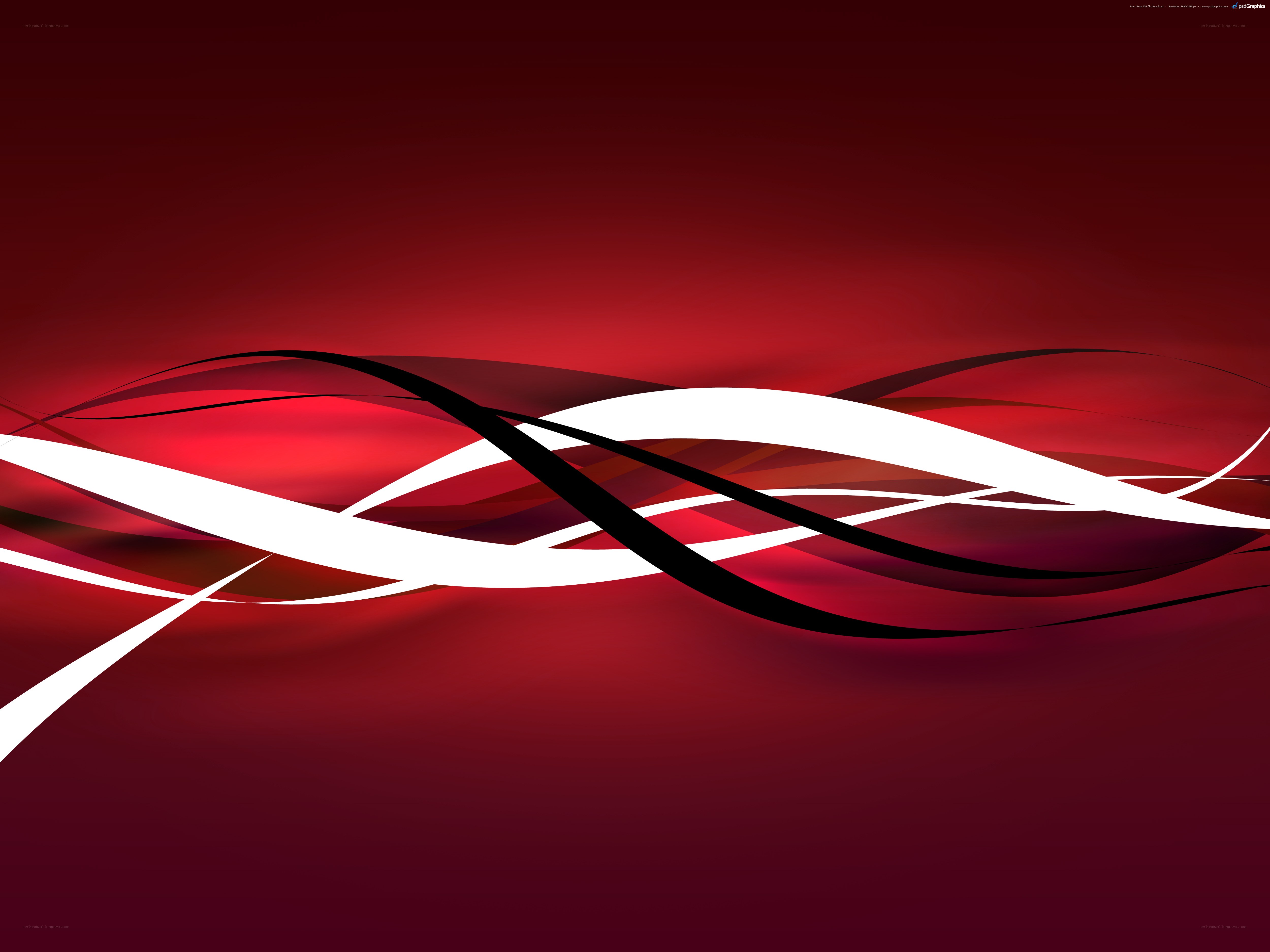 abstract red wave design