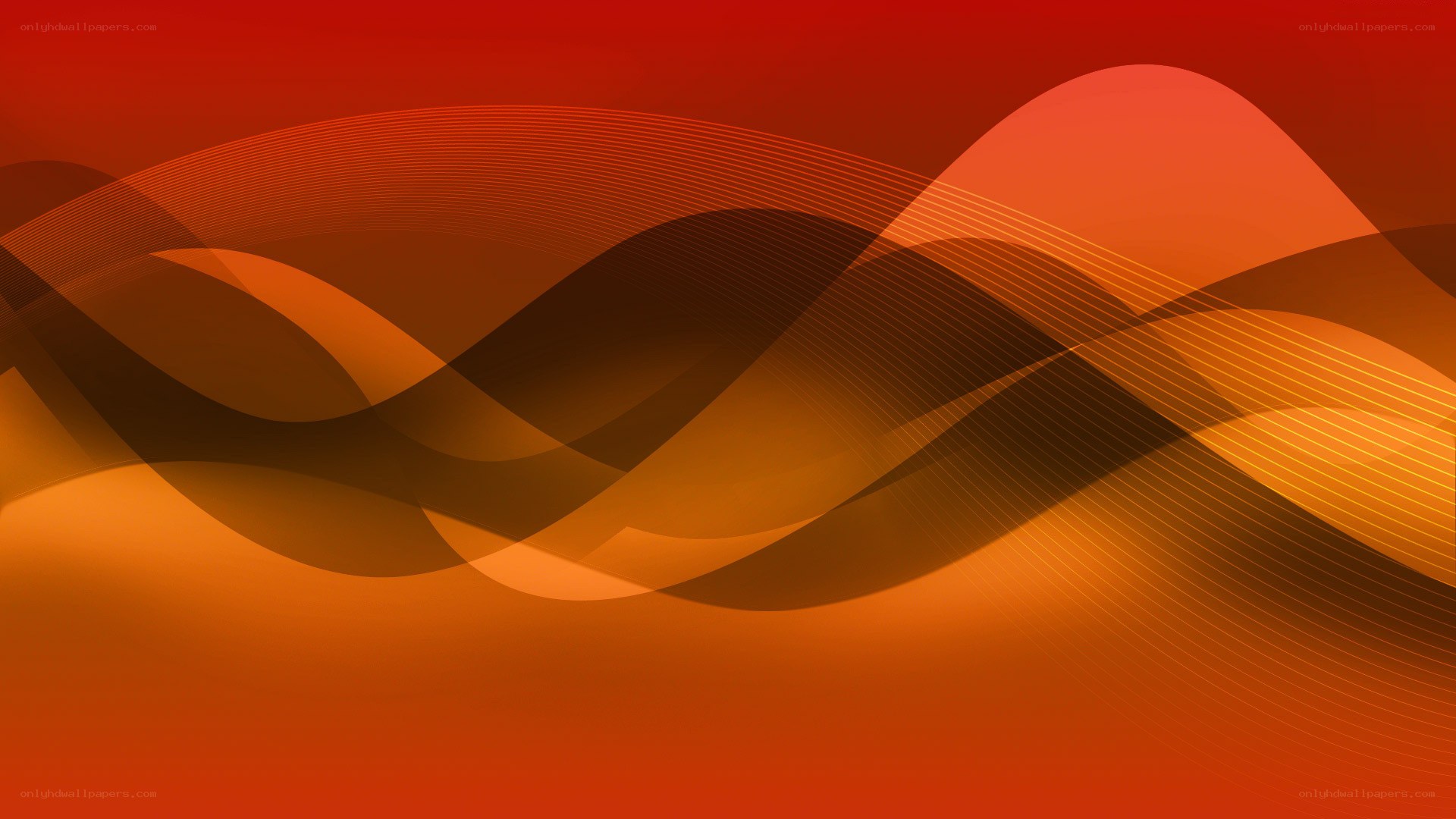 Abstract red wave design