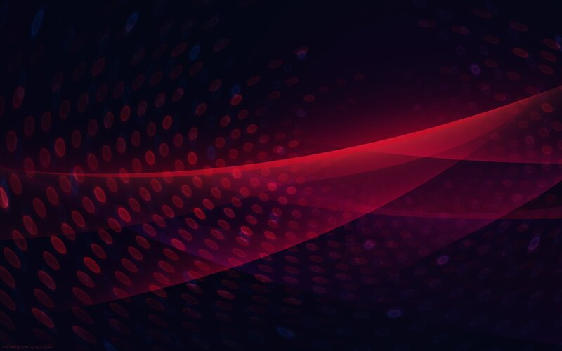 Abstract Red Wave Pattern — Black