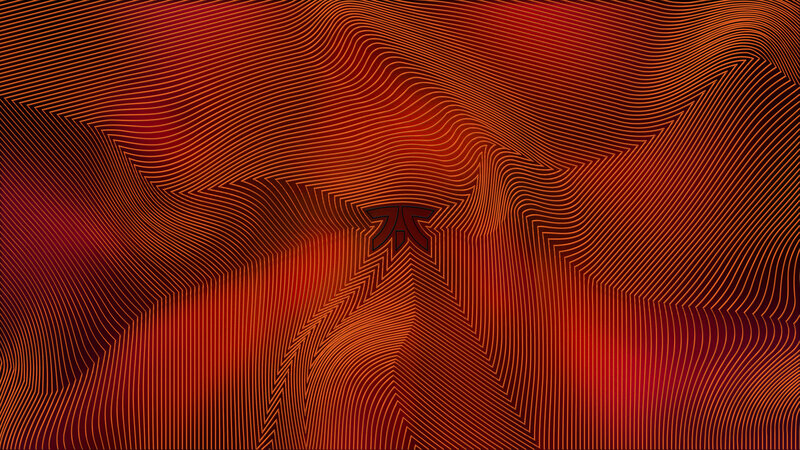 Abstract Red Wave Pattern — Dynamic, Digital Art