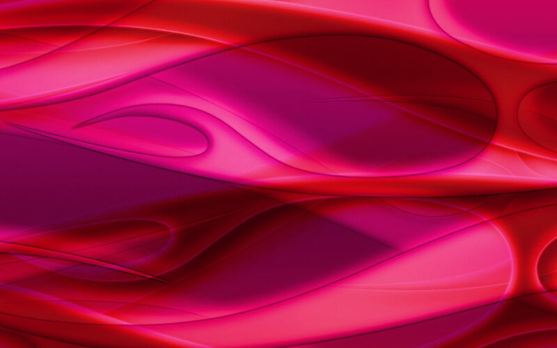 Abstract Red Waves — Dynamic, Magenta
