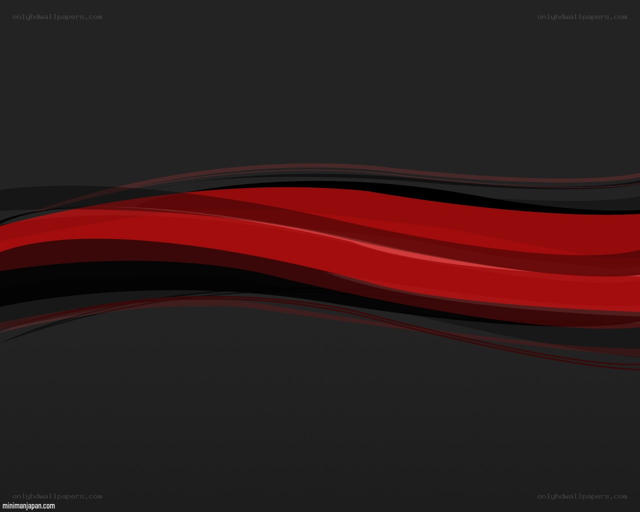 abstract red waves