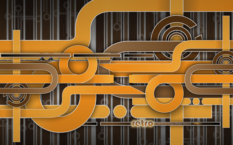 abstract retro design wallpaper