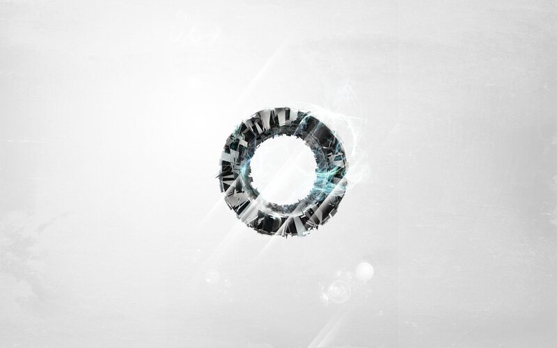 abstract ring with light effects