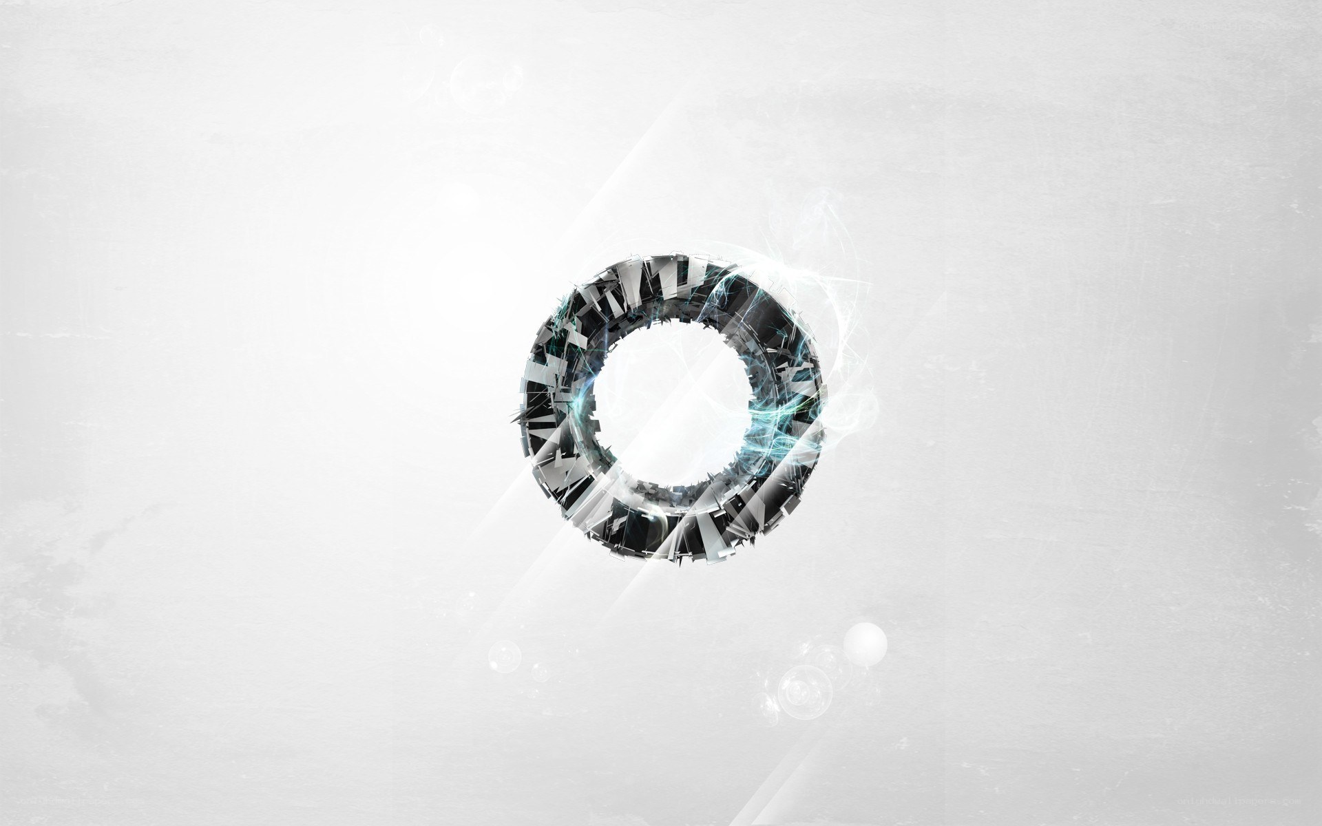 abstract ring with light effects