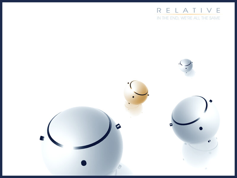 abstract robot characters