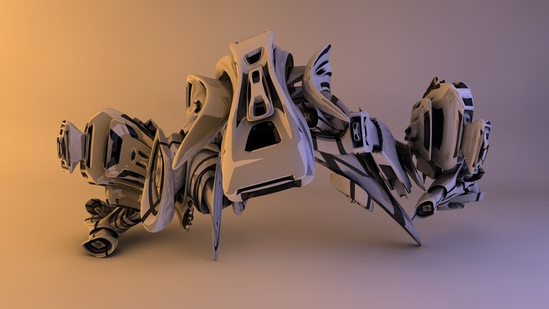abstract robotic sculpture