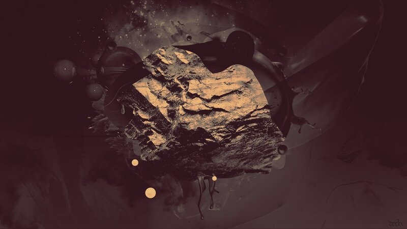 Abstract Rock Formation — Brown