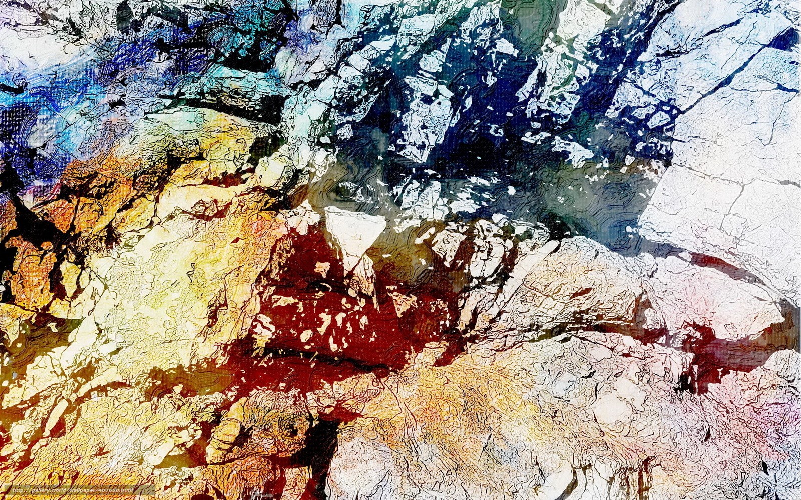 Abstract rock texture with vibrant colors