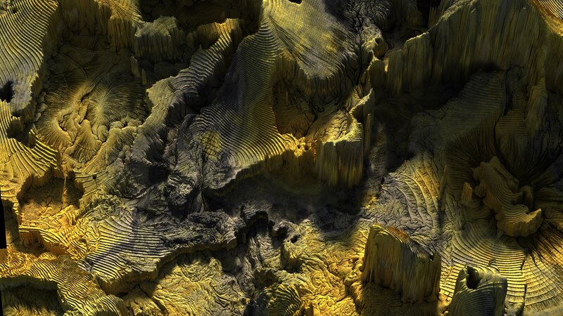 Abstract Rocky Landscape