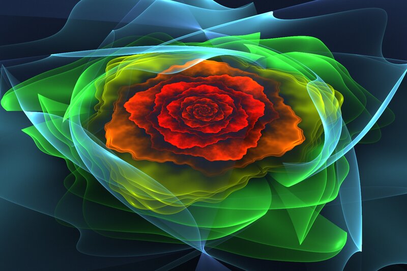 Abstract Rose Flower
