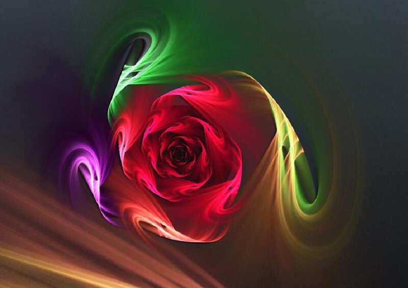 Abstract Rose Swirl