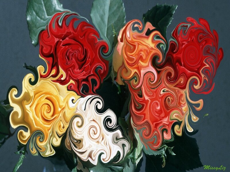 Abstract Roses