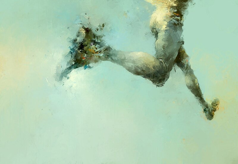 Abstract Running Figure