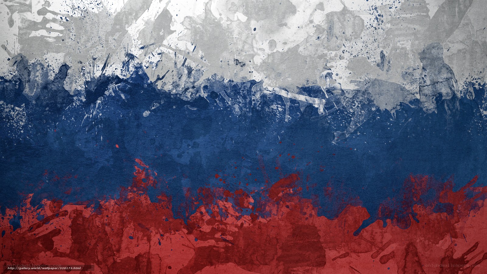 abstract russian flag art