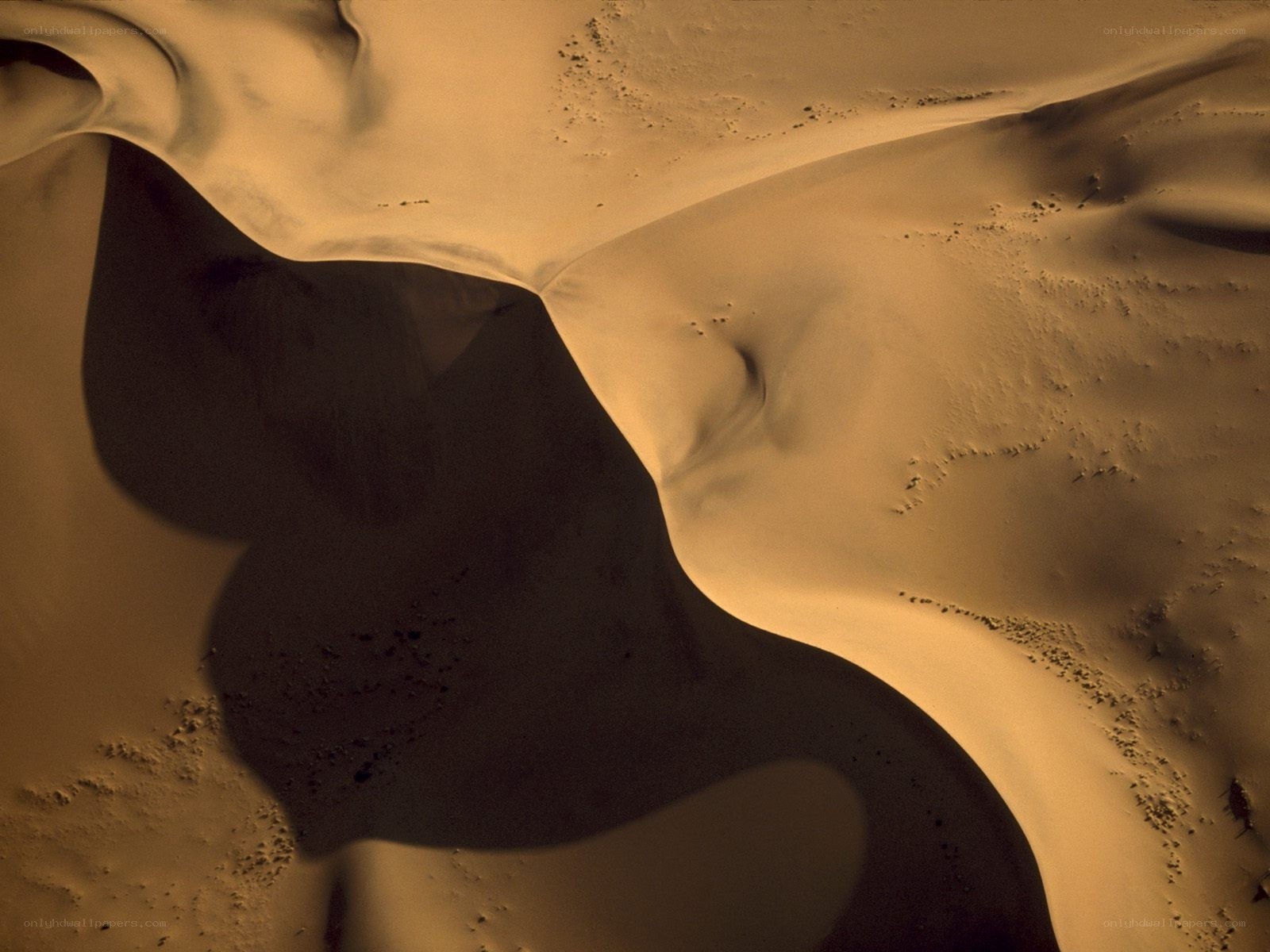 Abstract sand dune patterns