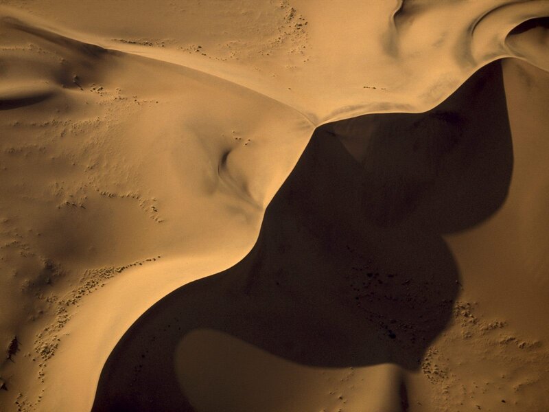 Abstract sand dune patterns