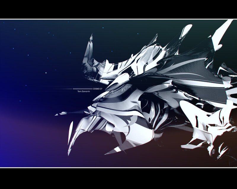 abstract sci-fi creature design