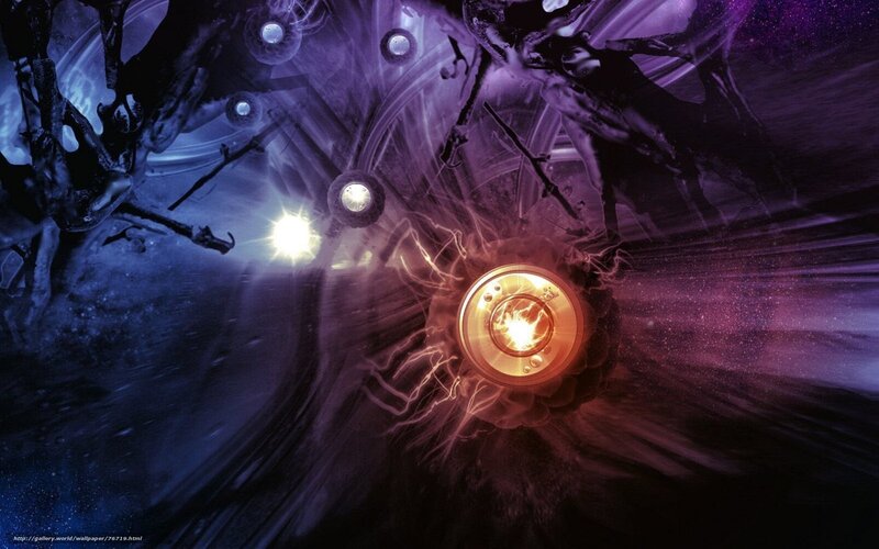 abstract sci-fi tunnel
