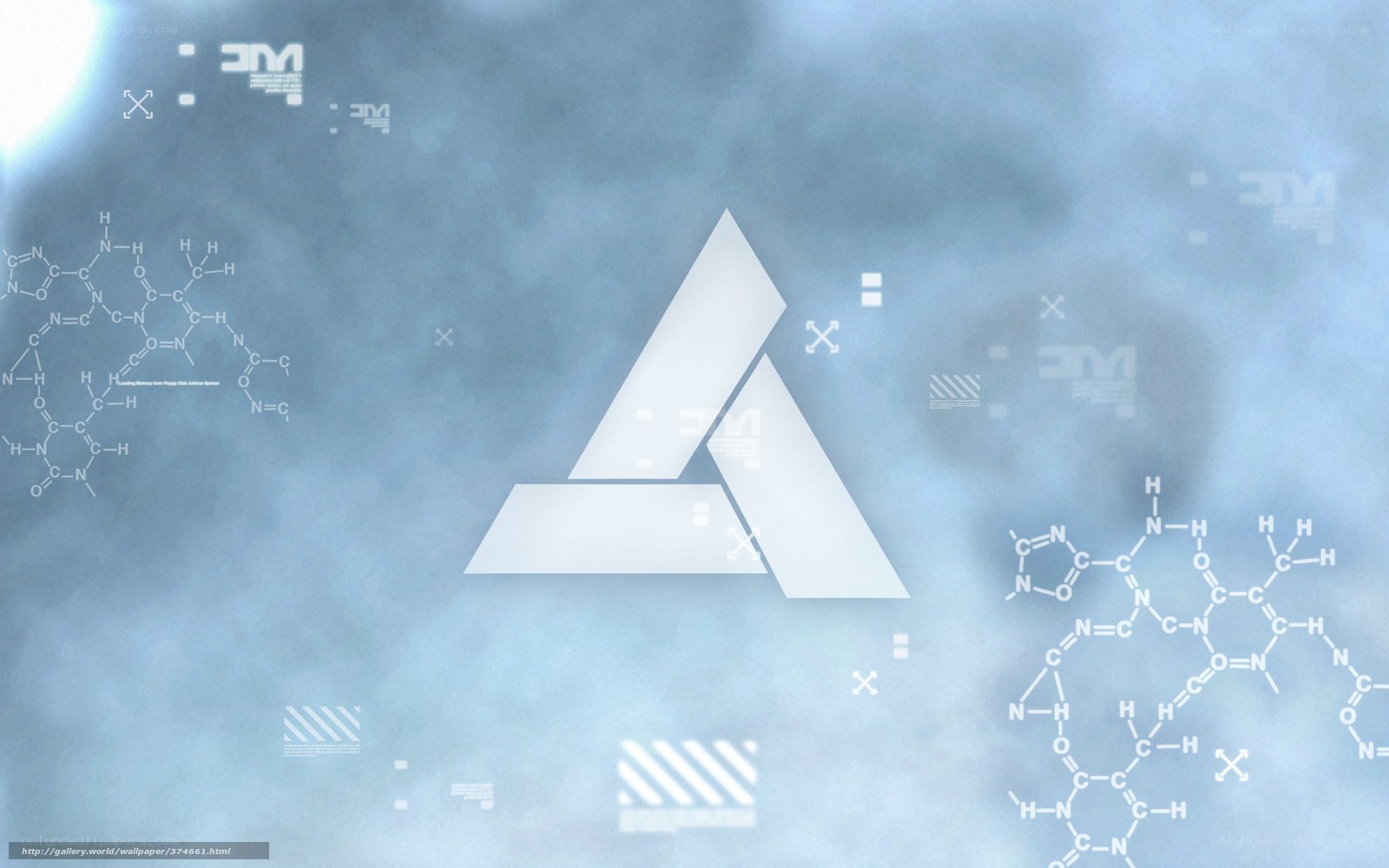 abstract scientific design with chemical structures