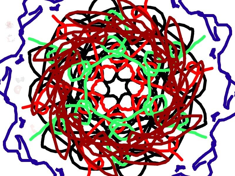 Abstract Scribble Drawing