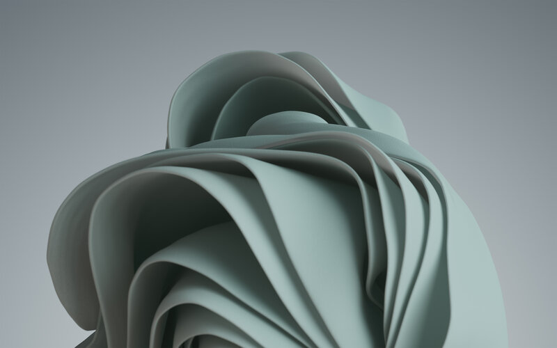 Abstract Sculptural Form — Gray