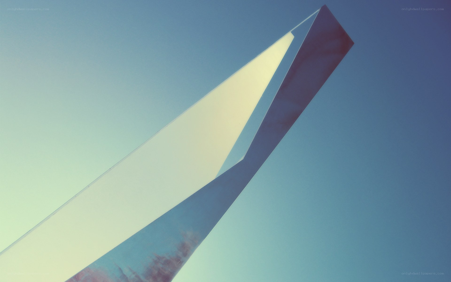 Abstract sculpture against sky